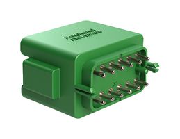 AMPHENOL SINE/TUCHEL AT04-12PC-BM03 RECTANGULAR CONN, RCPT, 12POS, PCB, GRN