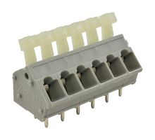 WAGO 256-406. TERMINAL BLOCK, PCB, 6 POSITION, 28-12AW