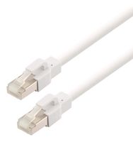 L-COM TRM695ASFZ-WHT-2F ENET CABLE, CAT6A, RJ45 PLUG-PLUG, 2FT