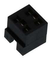 AMPHENOL COMMUNICATIONS SOLUTIONS 69145-204LF JUMPER, 4POS, 2ROW, 2.54MM, BLACK