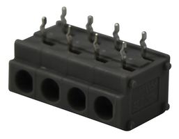 TE CONNECTIVITY 2834089-3. TB, WIRE TO BOARD, 4POS, 20-14AWG, GREY