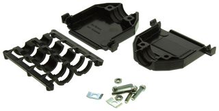 AMPHENOL COMMUNICATIONS SOLUTIONS 17E17261 D SUB BACK SHELL, 180DEG, SIZE DB