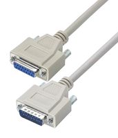 L-COM CRMN15MF-5. CABLE ASSY, 15P D-SUB PLUG-RCPT, 5FT