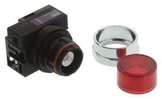 IDEC APW199D-R-24V PANEL MOUNT INDICATOR, LED, 22MM, RED, 24V