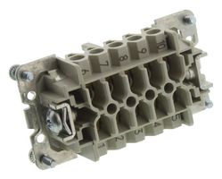 WIELAND ELECTRIC 70.300.1040.0 RECTANGULAR INSERT, RECEPTACLE, 10+PE PO