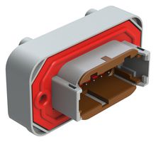 AMPHENOL SINE/TUCHEL ATM15-12PD-BM03 AUTOMOTIVE CONN, 12POS, RCPT, 7.5A, 250V