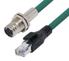 MOLEX / BRAD 1204061046 SENSOR CORD, 4P M12 RCPT-RJ45 PLUG/19.7"