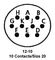 ITT CANNON MS3122E12-10PW
