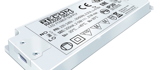 RACD20 Series AC / DC LED Power Supplies
