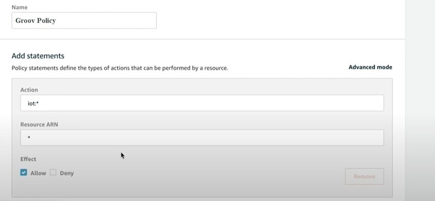 Figure 12: Editing Policies