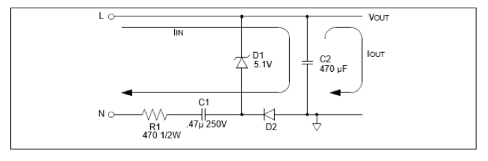 Capacitive transformerless power supply Capacitive transformerless power supply