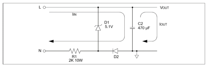 Resistive transformerless power supply Resistive transformerless power supply